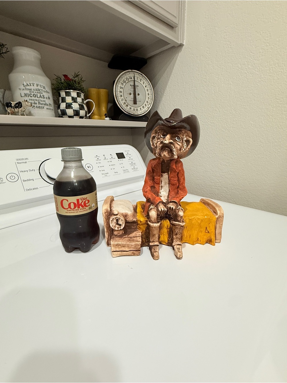 1980s Cowboy “Early Riser” Figurine • Bill Vernon Design Shade Tree Collection - Picture 3 of 14